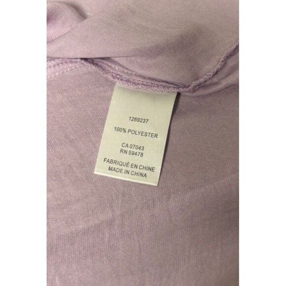 Rachel Rachel Roy Peasant Tassel Blouse Women’s Size Large Lilac Long Sleeve - Picture 5 of 7